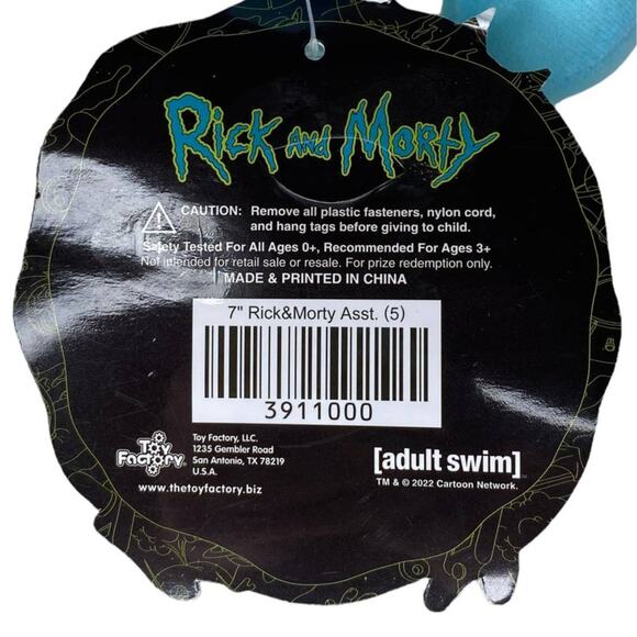 Rick and Morty Adult Swim 7” rare Plush Mr. Meeseeks New Licensed Stuffed Plush - Picture 3 of 10